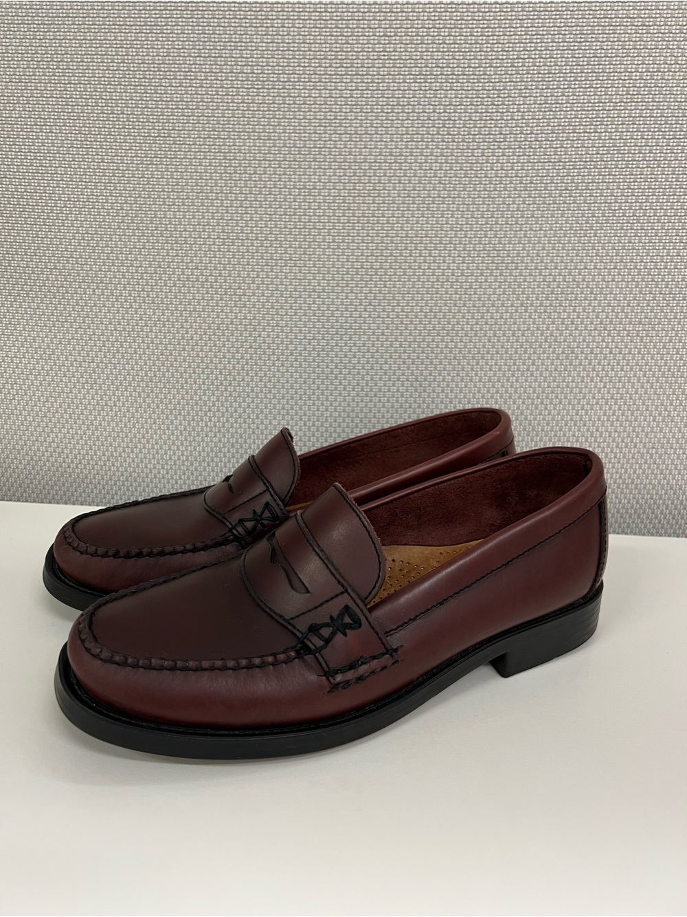 Bass Weejuns Katherine II Penny Loafers Womens 7 Burgundy Leather